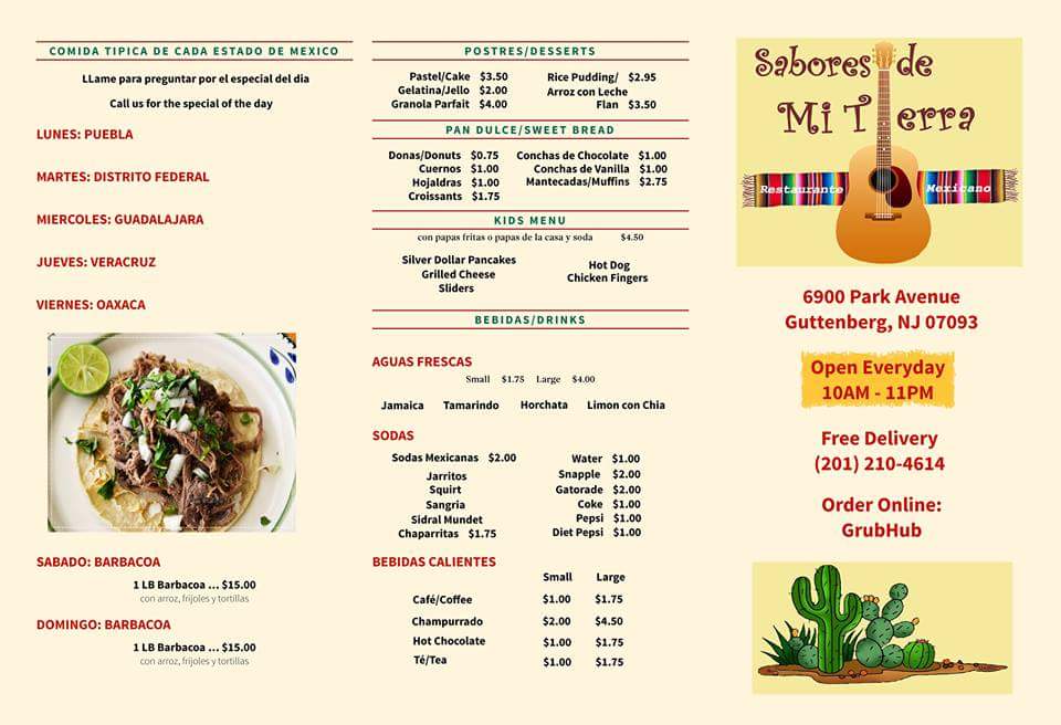 Photo of Sabores De Mi Tierra Restaurante Mexicano in Guttenberg City, New Jersey, United States - 3 Picture of Restaurant, Food, Point of interest, Establishment