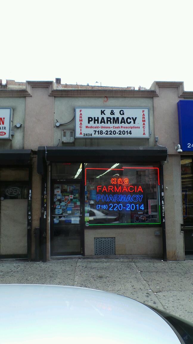 Photo of K & G Pharmacy Inc in Bronx City, New York, United States - 1 Picture of Point of interest, Establishment, Store, Health, Pharmacy