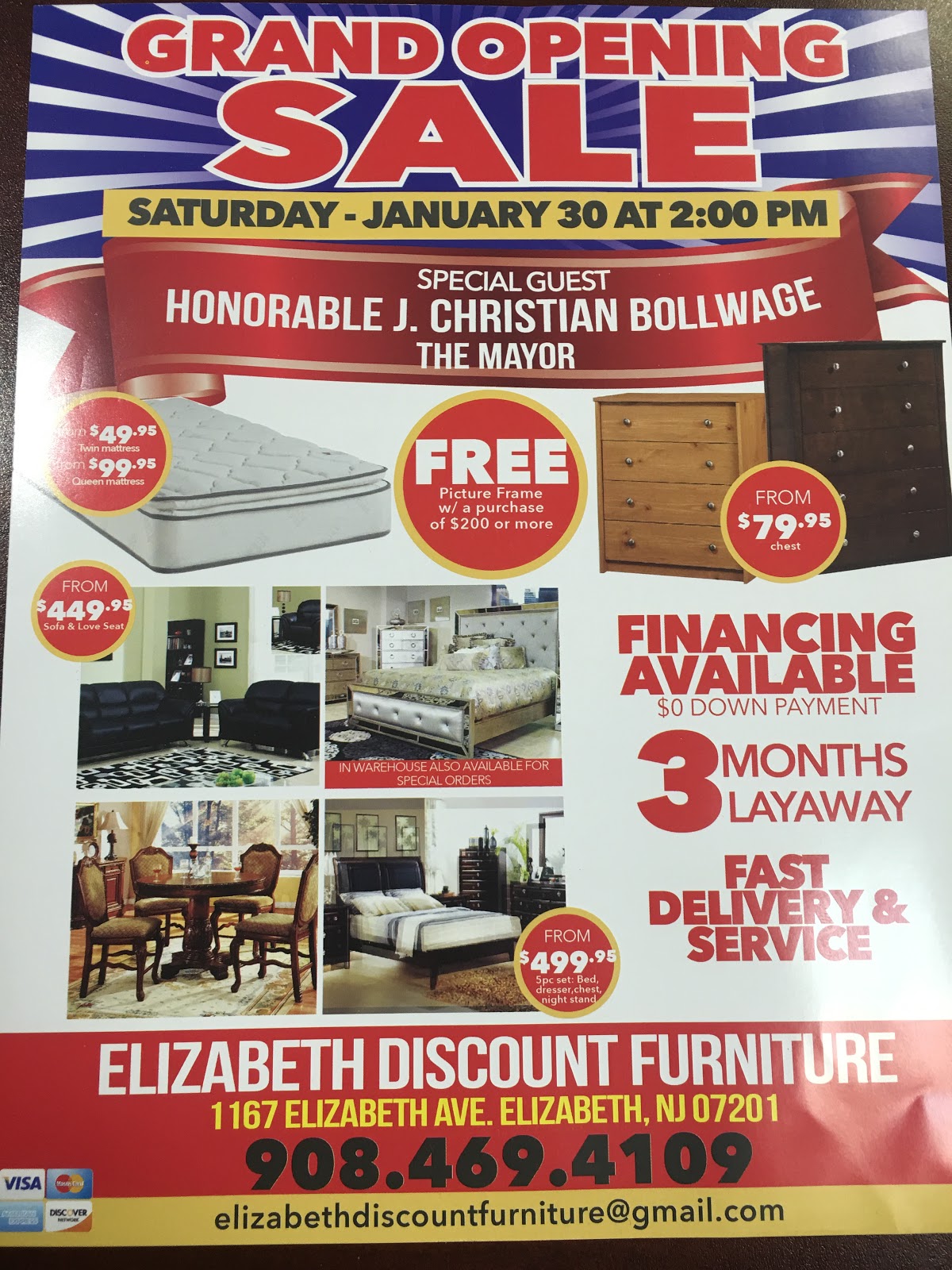 Photo of ELIZABETHDISCOUNTFURNITURE in Elizabeth City, New Jersey, United States - 1 Picture of Point of interest, Establishment, Store, Home goods store, Furniture store