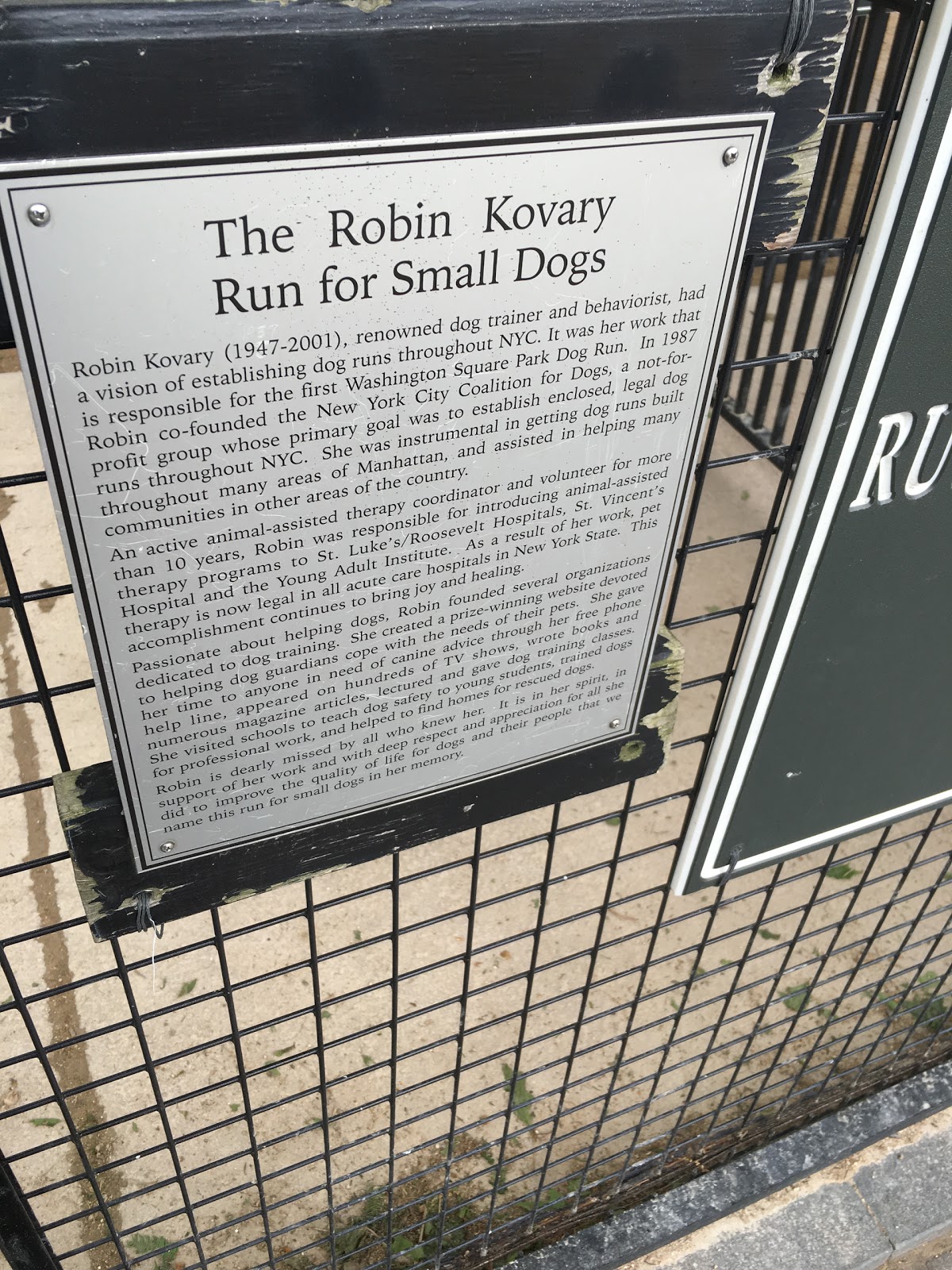 Photo of Robin Kovary Run for Small Dogs in New York City, New York, United States - 2 Picture of Point of interest, Establishment, Park