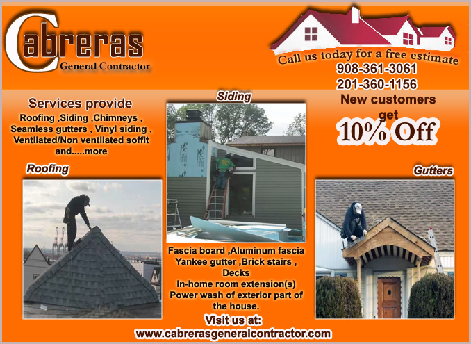 Photo of Cabreras General Contractor in Union City, New Jersey, United States - 9 Picture of Point of interest, Establishment, General contractor, Roofing contractor