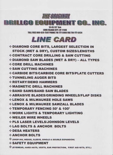 Photo of Drillco Equipment Company, Inc. in Astoria City, New York, United States - 4 Picture of Point of interest, Establishment, Store, General contractor