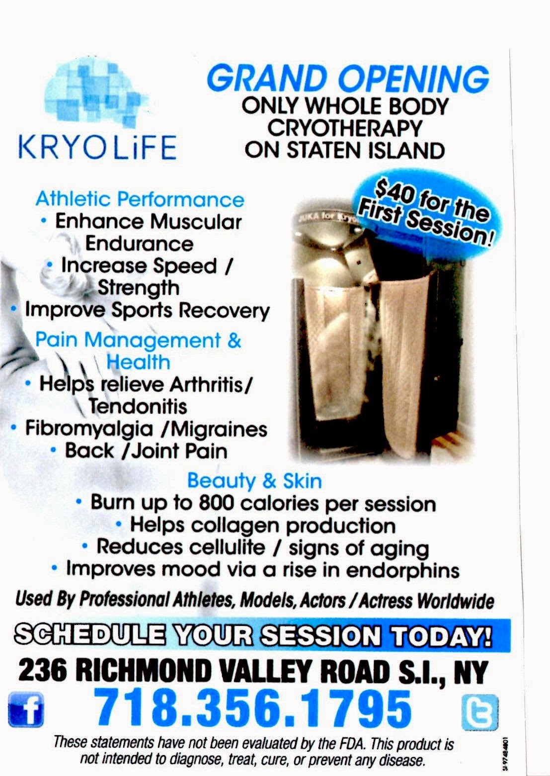 Photo of Kryolife Staten Island - Whole Body Cryotherapy Services in Richmond City, New York, United States - 7 Picture of Point of interest, Establishment, Health