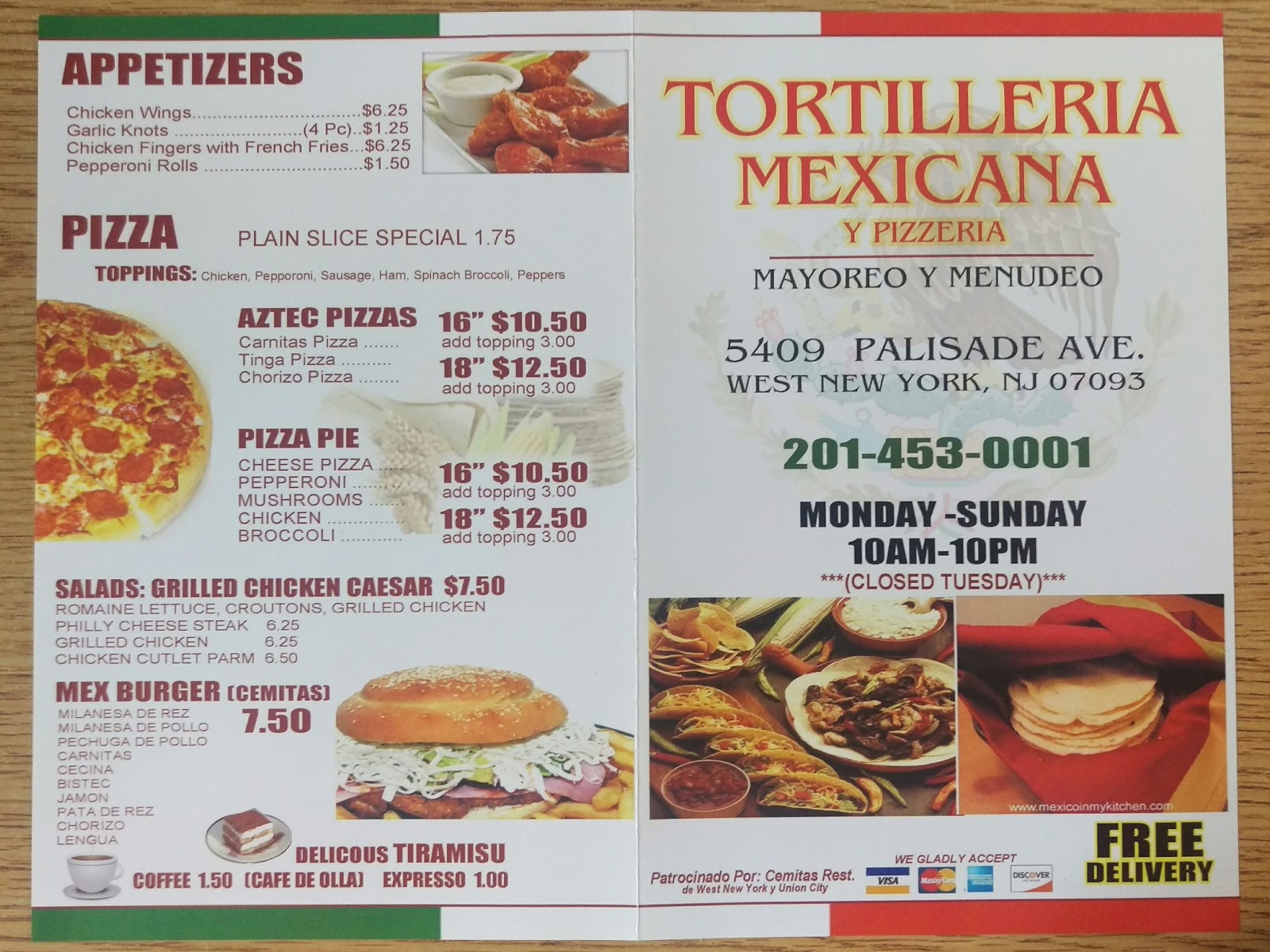 Photo of Xochitl Tortilleria Mexicana y Pizzeria in West New York City, New Jersey, United States - 2 Picture of Restaurant, Food, Point of interest, Establishment