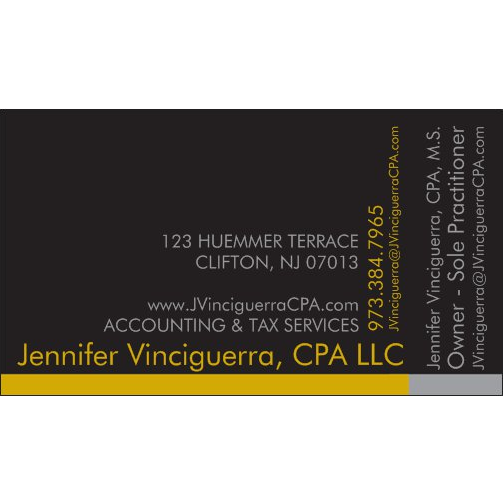 Photo of Jennifer Vinciguerra, CPA LLC in Clifton City, New Jersey, United States - 2 Picture of Point of interest, Establishment, Finance, Accounting