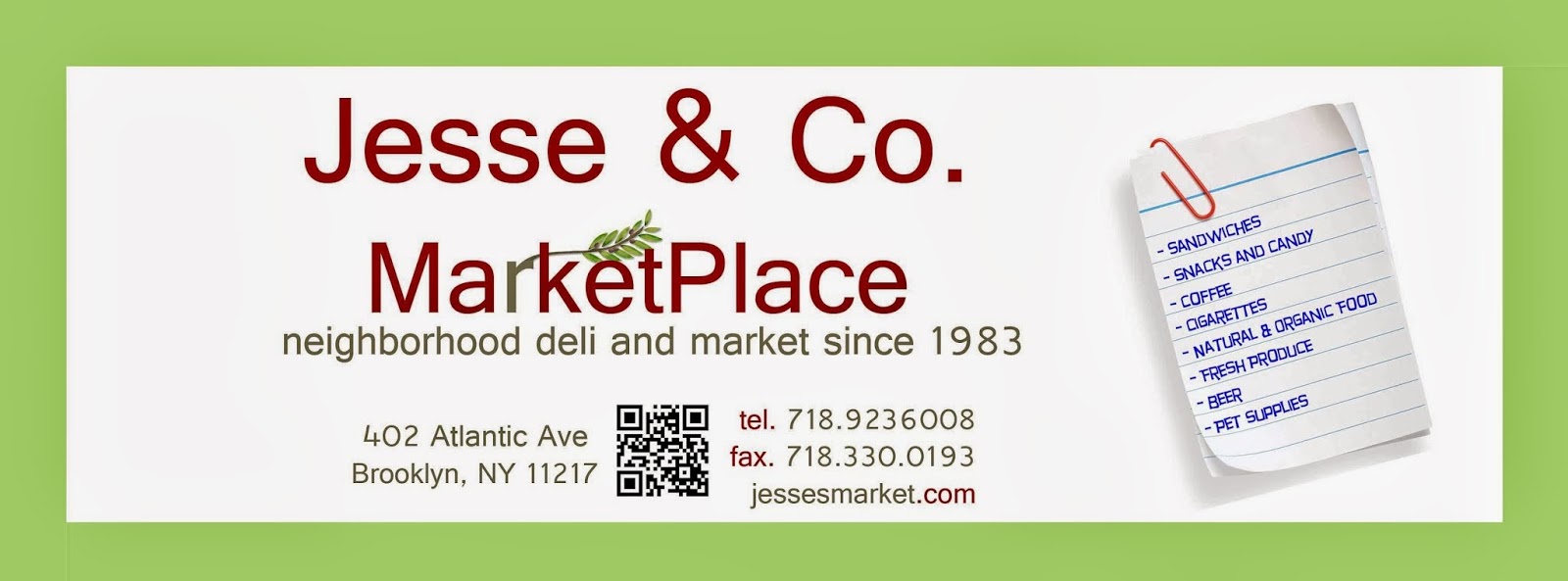 Photo of Jesse & Co Market Place in Brooklyn City, New York, United States - 4 Picture of Food, Point of interest, Establishment, Store, Grocery or supermarket, Cafe, Bakery