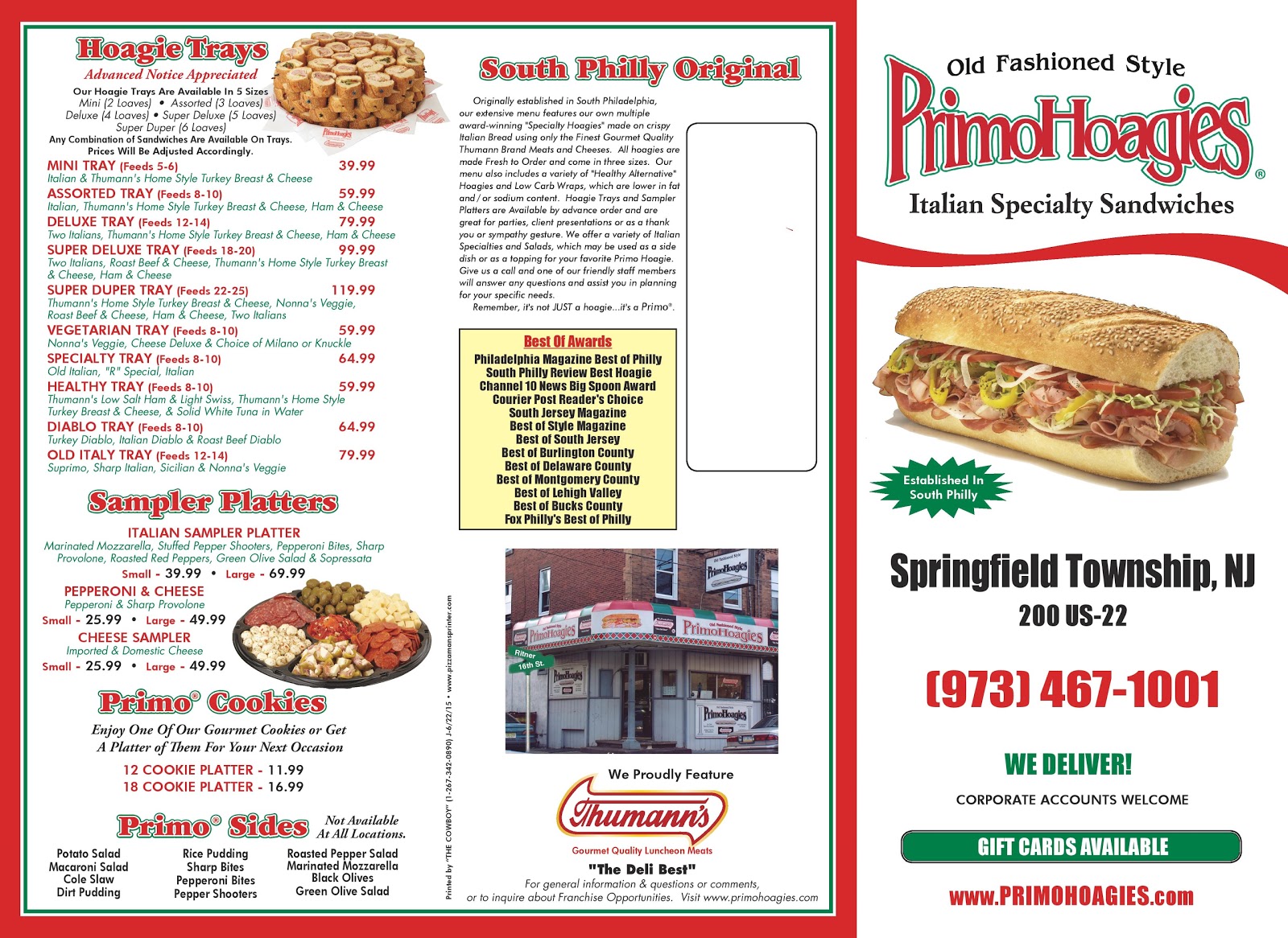 Photo of PrimoHoagies in Springfield Township City, New Jersey, United States - 3 Picture of Restaurant, Food, Point of interest, Establishment