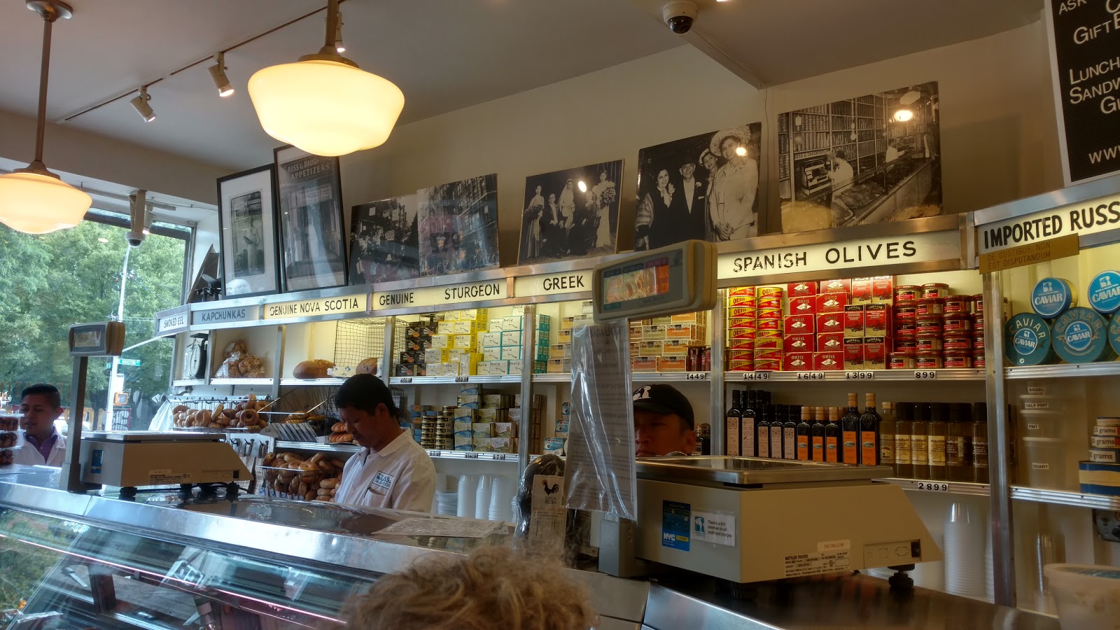 Photo of Russ & Daughters in New York City, New York, United States - 3 Picture of Restaurant, Food, Point of interest, Establishment, Store, Grocery or supermarket, Bakery