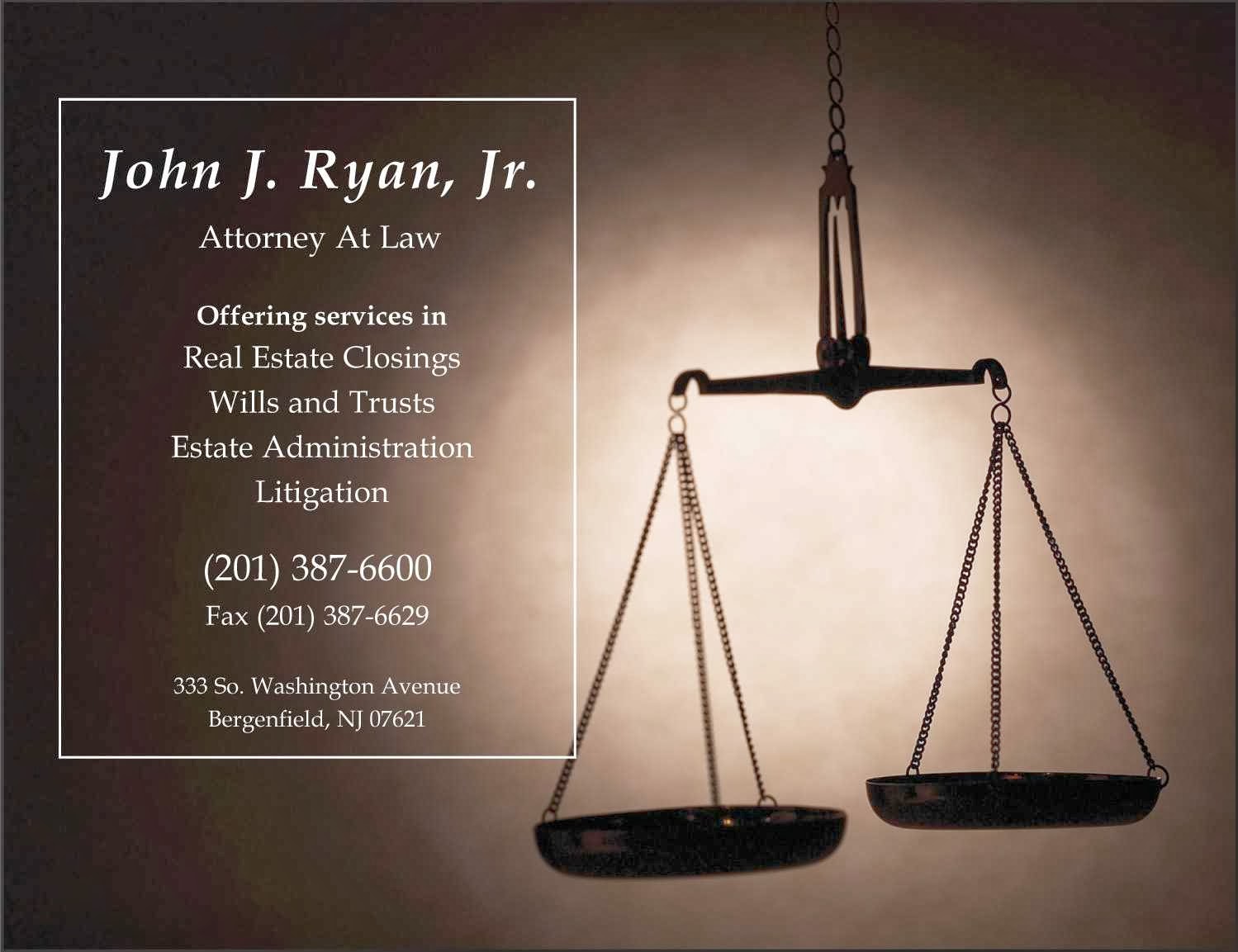 Photo of John J. Ryan, Jr. Attorney At Law in Bergenfield City, New Jersey, United States - 1 Picture of Point of interest, Establishment, Lawyer