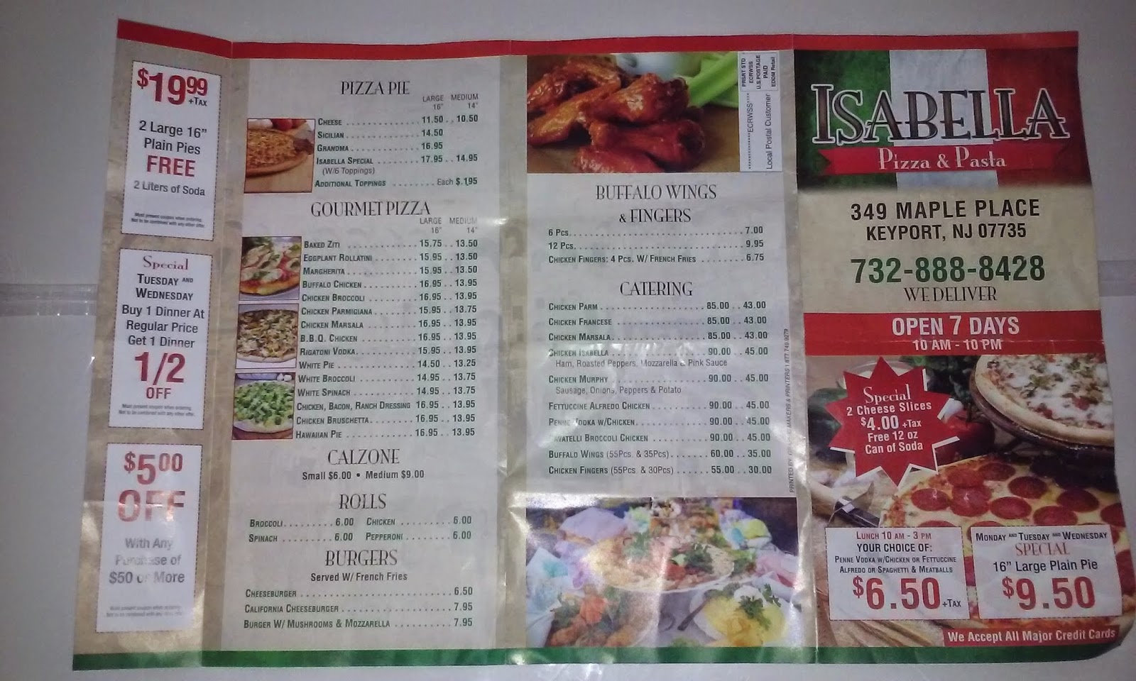 Photo of Isabella Pizza in Keyport City, New Jersey, United States - 2 Picture of Restaurant, Food, Point of interest, Establishment