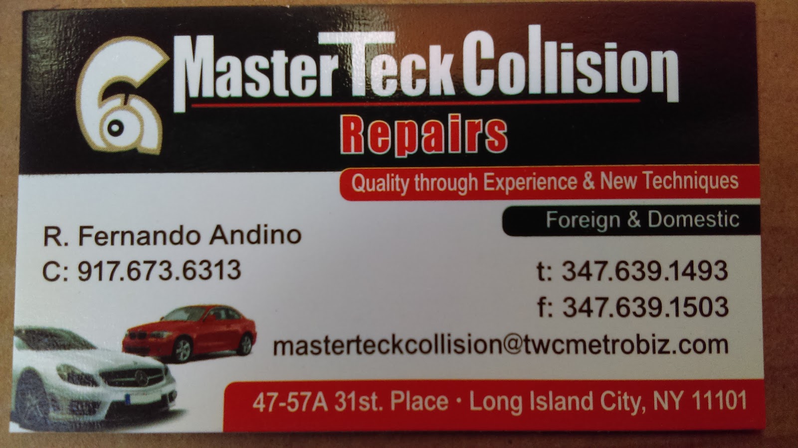 Photo of Master Teck Collision Inc in Queens City, New York, United States - 3 Picture of Point of interest, Establishment, Car repair