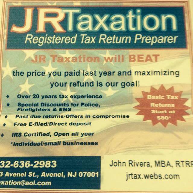 Photo of JR Taxation in Avenel City, New Jersey, United States - 1 Picture of Point of interest, Establishment, Finance, Accounting