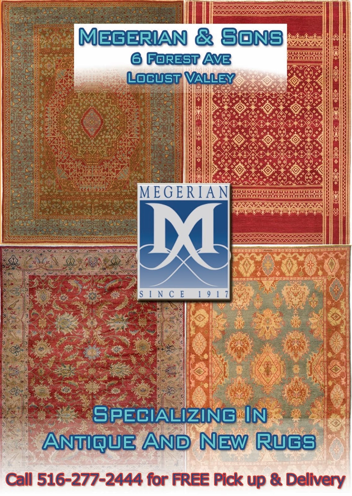 Photo of Megerian & Sons Rugs and Rug Cleaning in Locust Valley City, New York, United States - 3 Picture of Point of interest, Establishment, Finance, Store, Home goods store, General contractor
