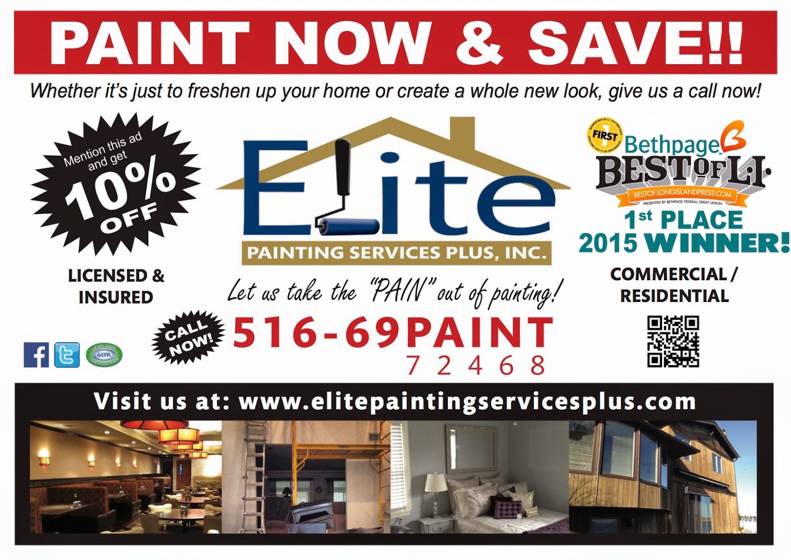 Photo of Elite painting services plus inc in Malverne City, New York, United States - 4 Picture of Point of interest, Establishment, Painter