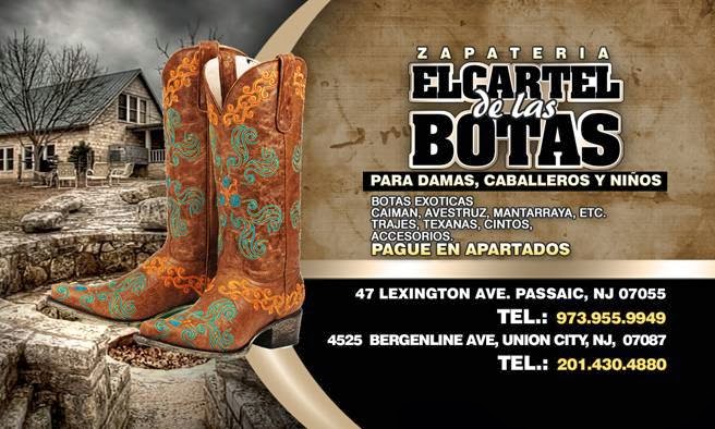Photo of El Cartel De Las Botas in Passaic City, New Jersey, United States - 1 Picture of Point of interest, Establishment, Store, Shoe store