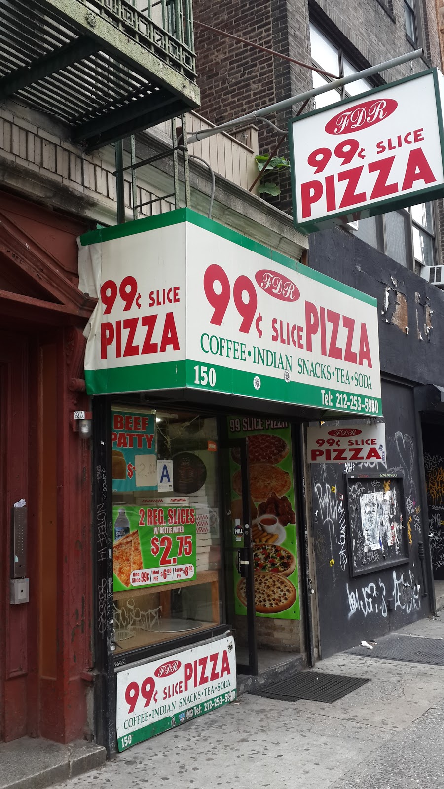 Photo of FDR 99¢ Slice Pizza in New York City, New York, United States - 1 Picture of Restaurant, Food, Point of interest, Establishment, Meal delivery