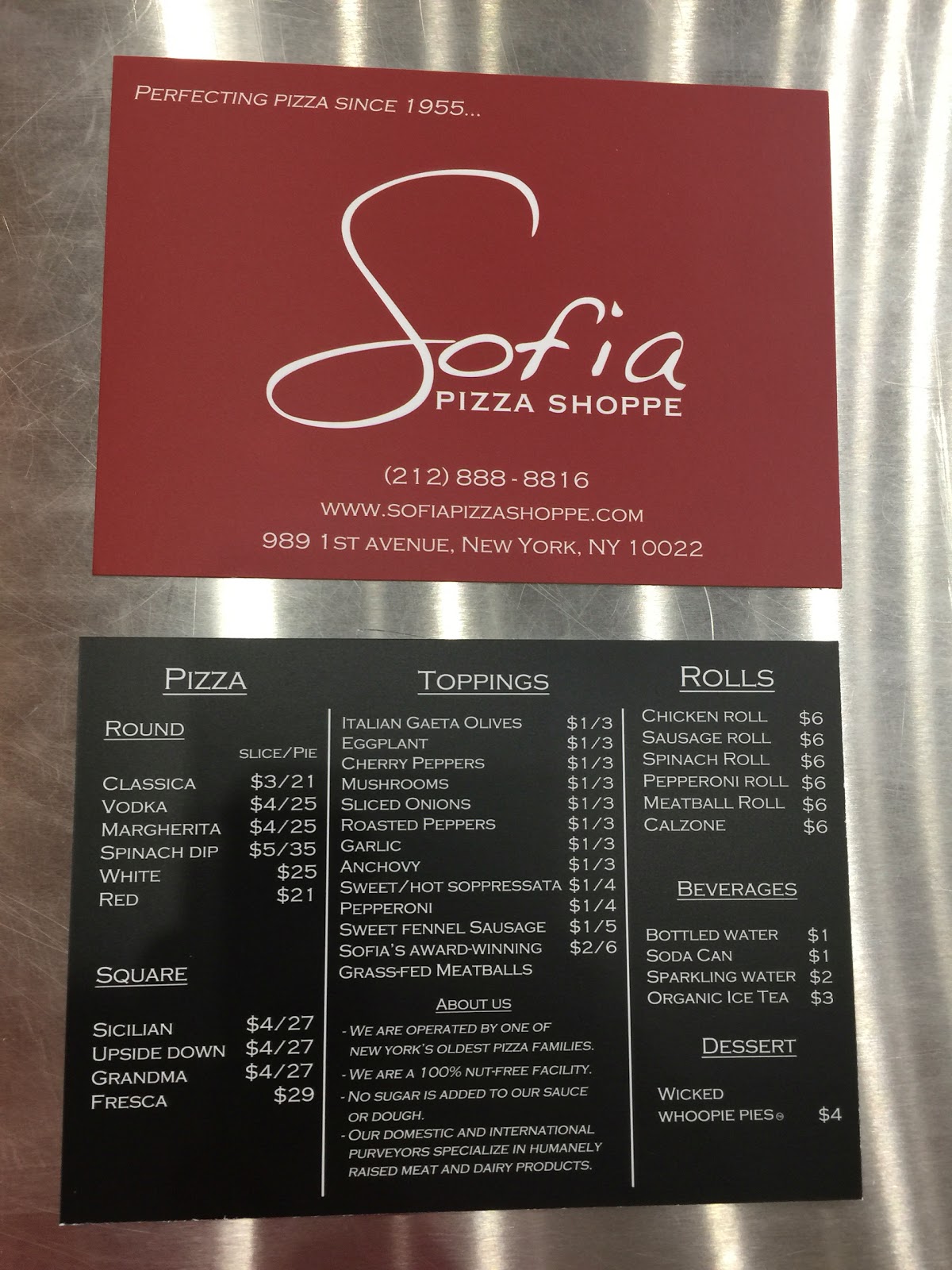 Photo of Sofia Pizza Shoppe in New York City, New York, United States - 6 Picture of Restaurant, Food, Point of interest, Establishment, Meal takeaway, Meal delivery