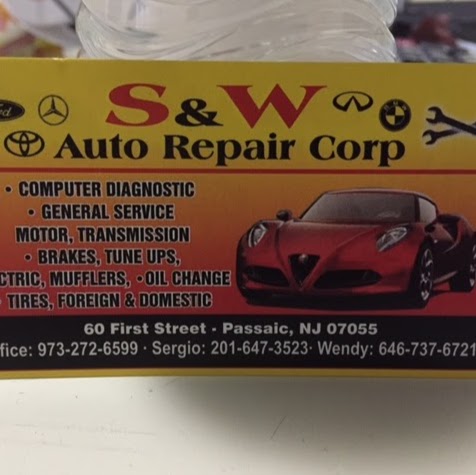 Photo of S&W Auto Repair Corp in Passaic City, New Jersey, United States - 1 Picture of Point of interest, Establishment, Car repair