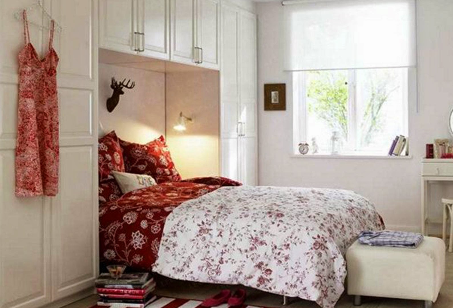 дизайн маленькой спальни без окна фото