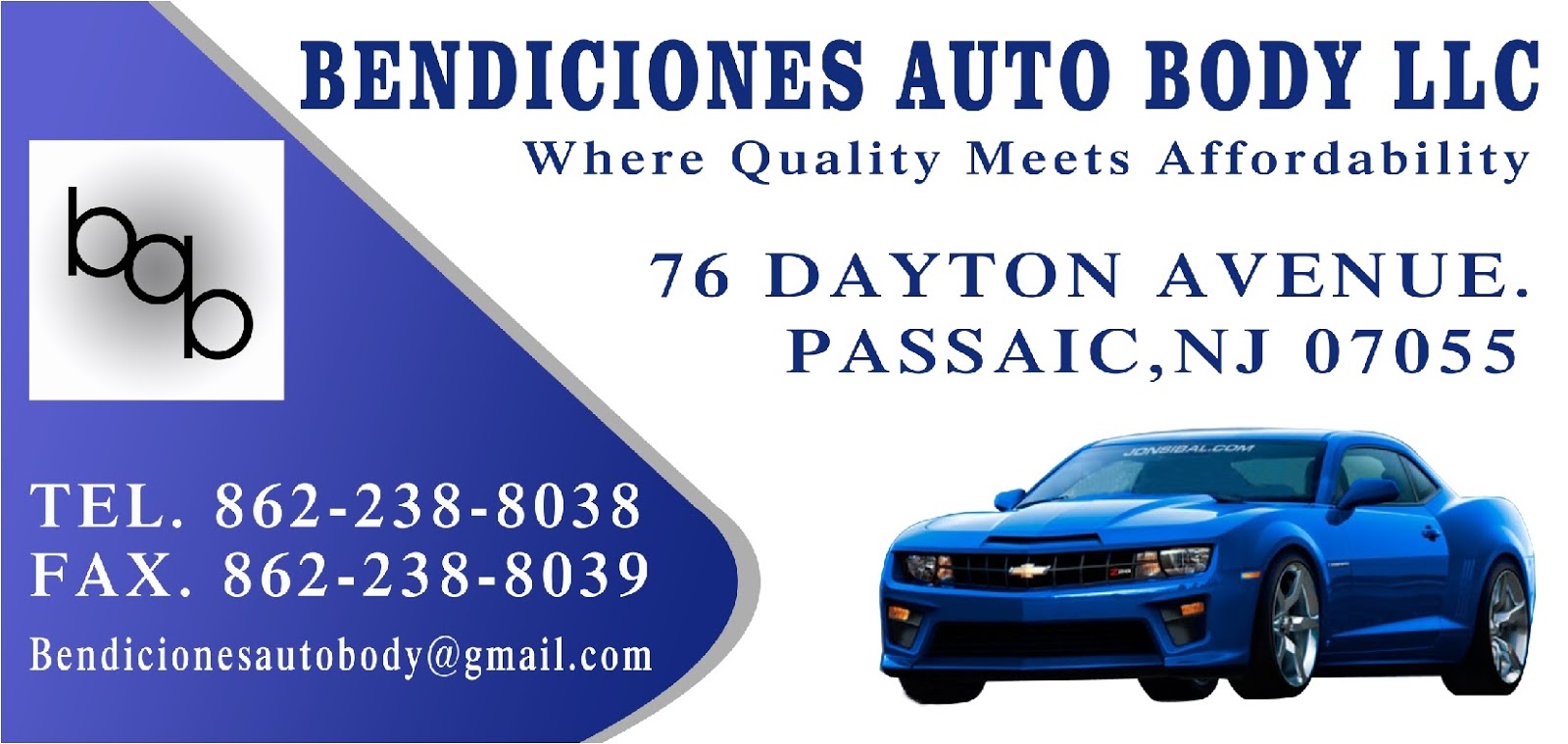 Photo of Bendiciones Auto Body LLC in Passaic City, New Jersey, United States - 1 Picture of Point of interest, Establishment, Car repair