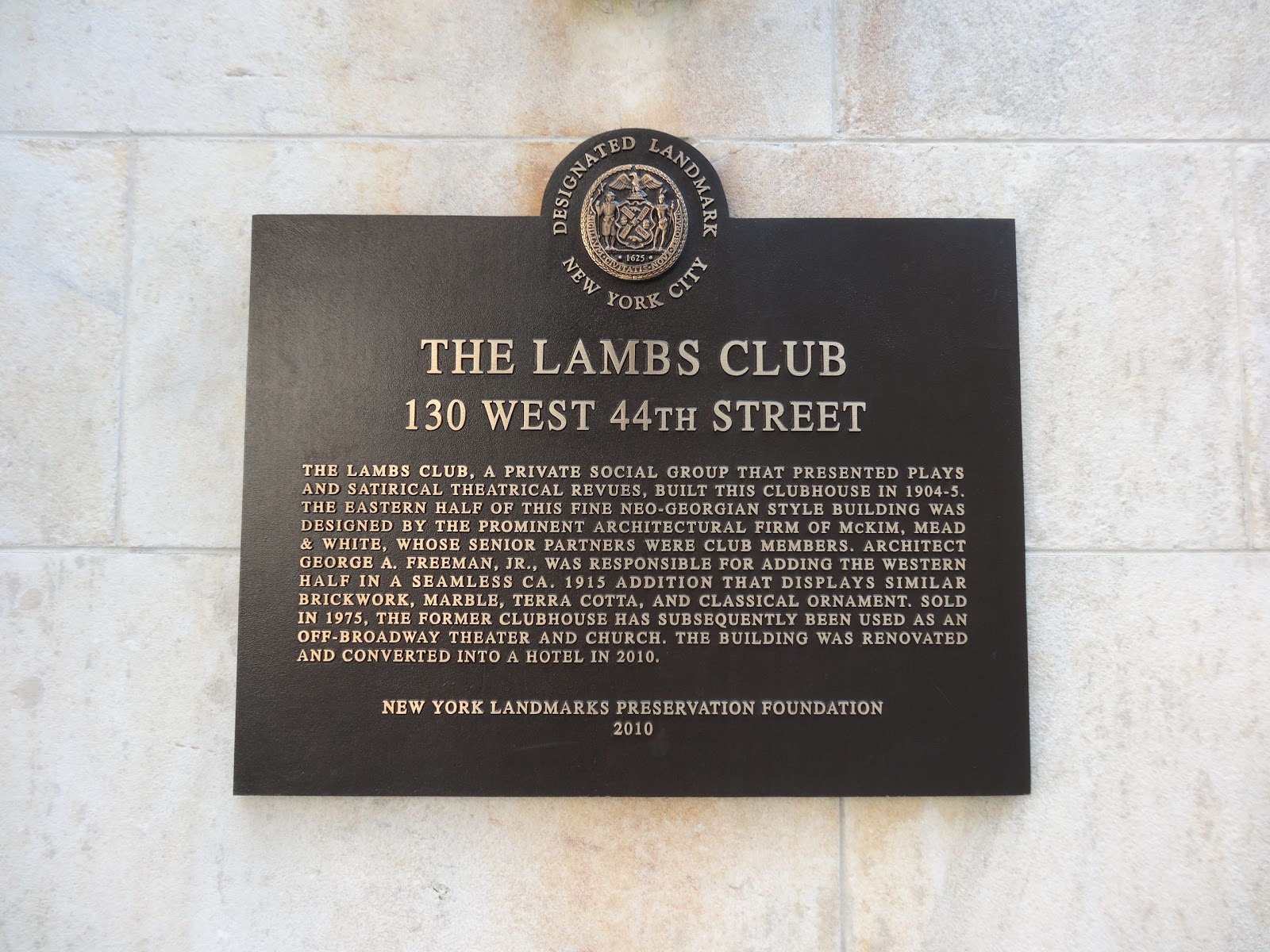 Photo of The Lambs Club in New York City, New York, United States - 4 Picture of Restaurant, Food, Point of interest, Establishment, Bar