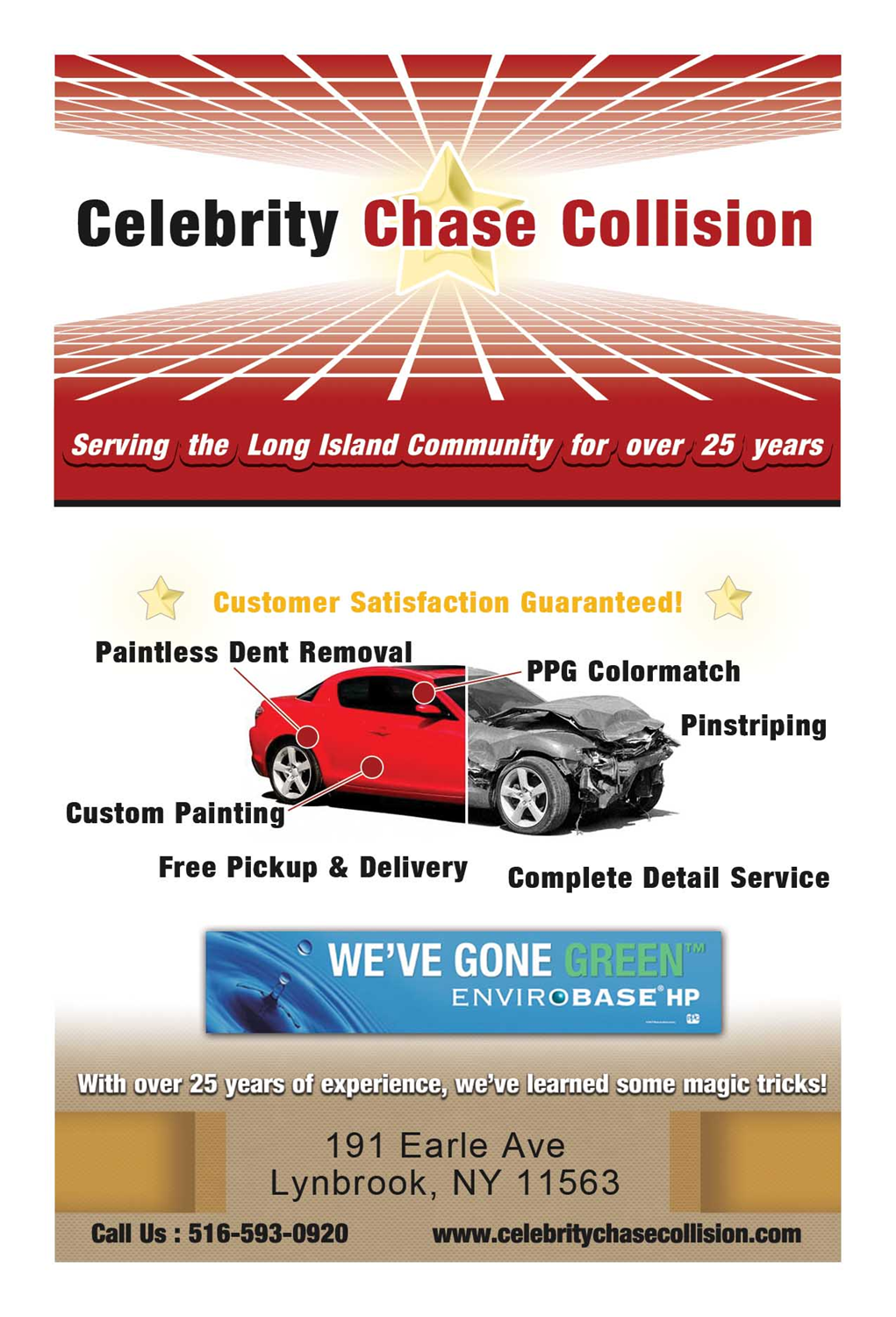 Photo of Celebrity Chase Collision in Lynbrook City, New York, United States - 5 Picture of Point of interest, Establishment, Car repair