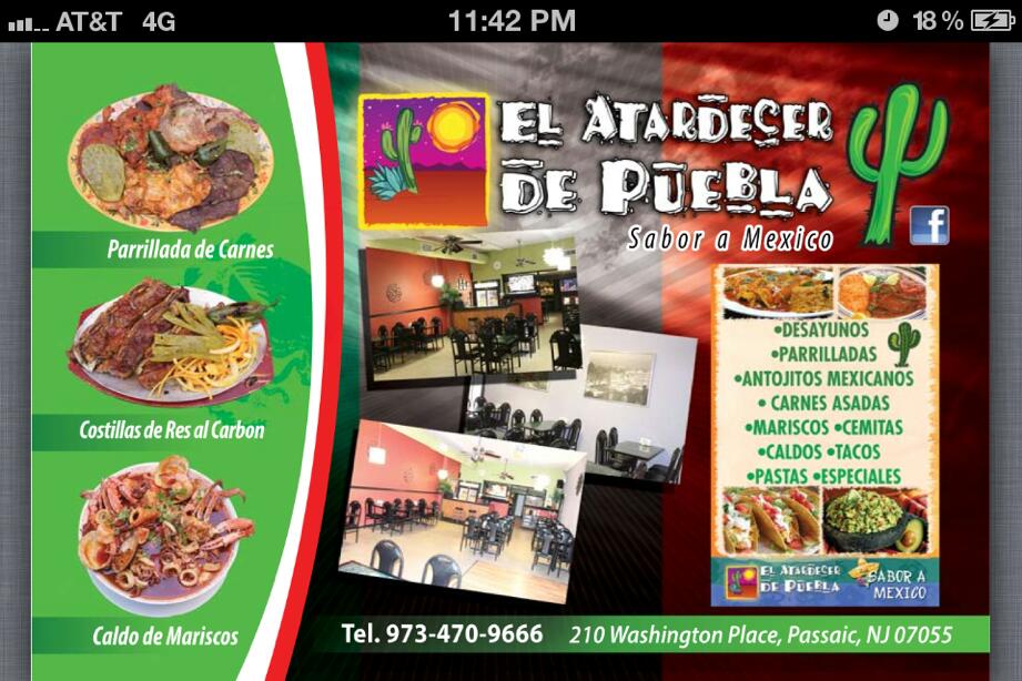 Photo of El Atardecer De Puebla in Passaic City, New Jersey, United States - 2 Picture of Restaurant, Food, Point of interest, Establishment