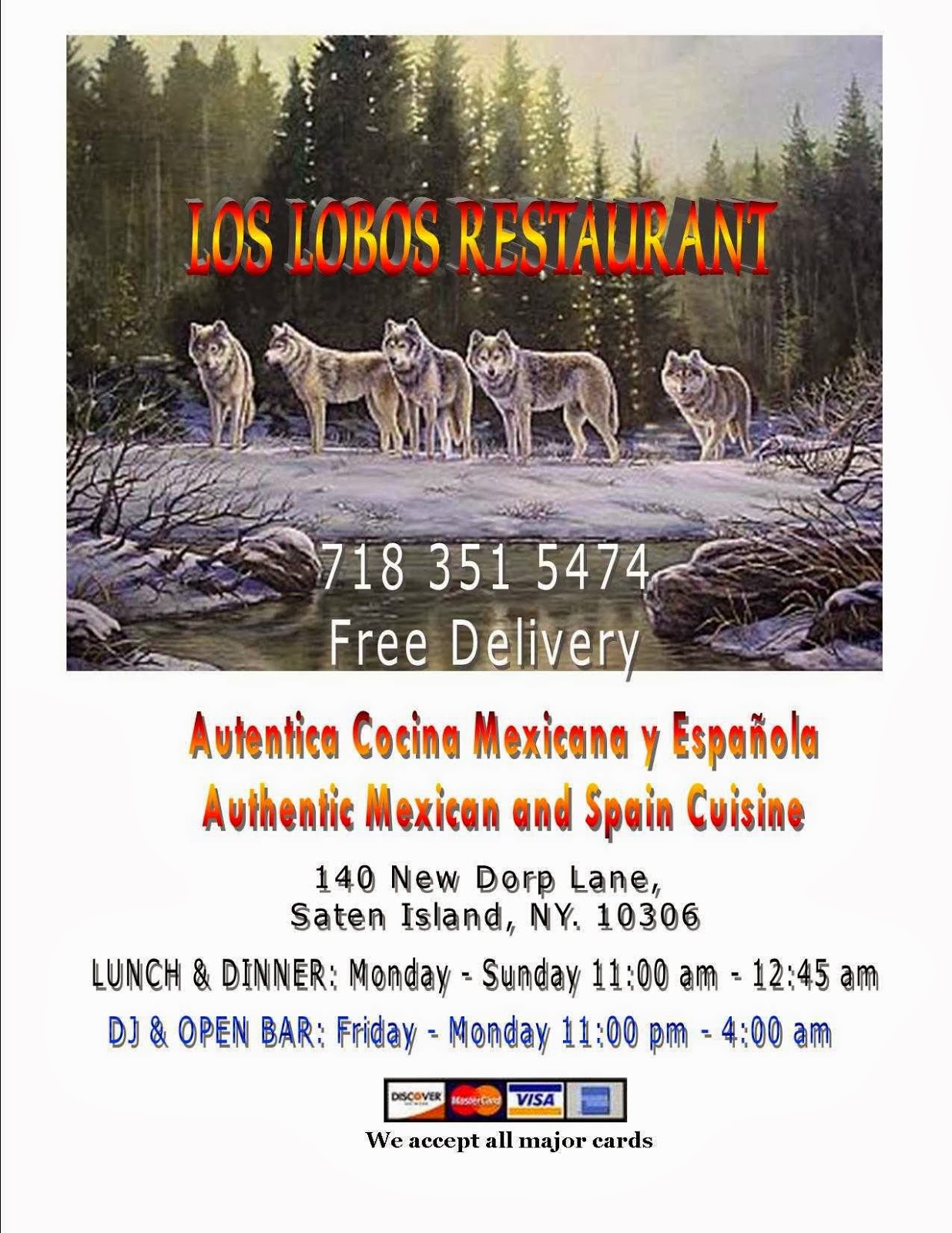 Photo of Los Lobos Mexican Restaurant in Staten Island City, New York, United States - 4 Picture of Restaurant, Food, Point of interest, Establishment