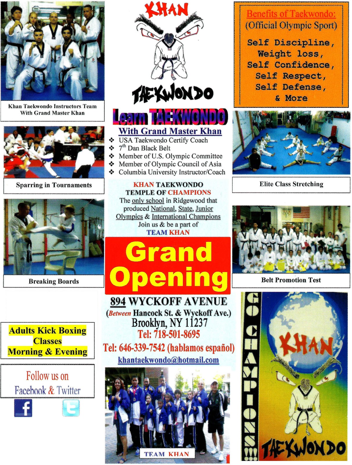 Photo of Khan Taekwondo in Kings County City, New York, United States - 1 Picture of Point of interest, Establishment, Health