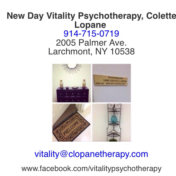 Photo of New Day Vitality Psychotherapy, Colette Lopane LMHC in Larchmont City, New York, United States - 2 Picture of Point of interest, Establishment, Health, Doctor