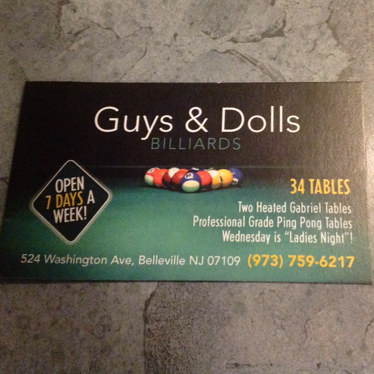 Photo of Guys & Dolls Billiards in Belleville City, New Jersey, United States - 7 Picture of Restaurant, Food, Point of interest, Establishment, Store, Meal takeaway, Bar