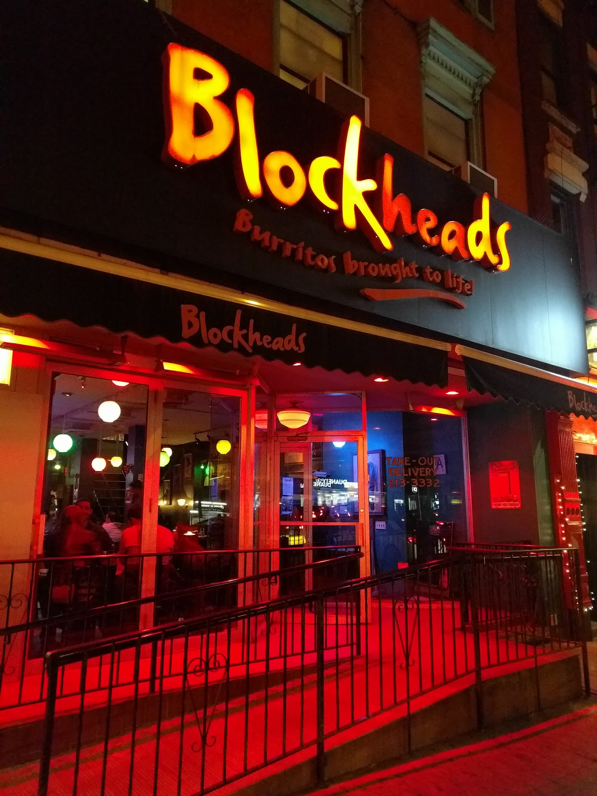 Photo of Blockheads Burritos in New York City, New York, United States - 4 Picture of Restaurant, Food, Point of interest, Establishment, Meal delivery, Bar