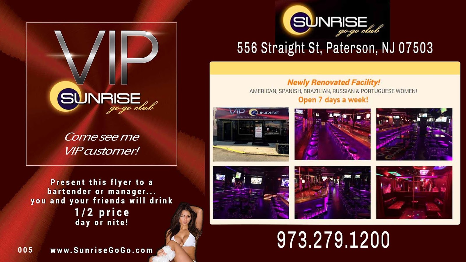 Photo of Sunrise Gentlemen's Club First Time Customers Drink 1/2 Price in Paterson City, New Jersey, United States - 6 Picture of Point of interest, Establishment, Bar, Night club