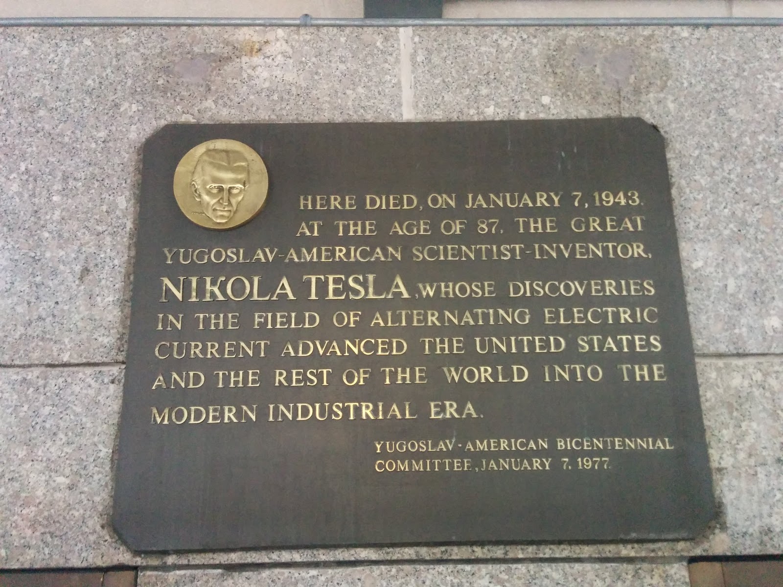 Photo of Nikola Tesla Plaque in New York City, New York, United States - 4 Picture of Point of interest, Establishment