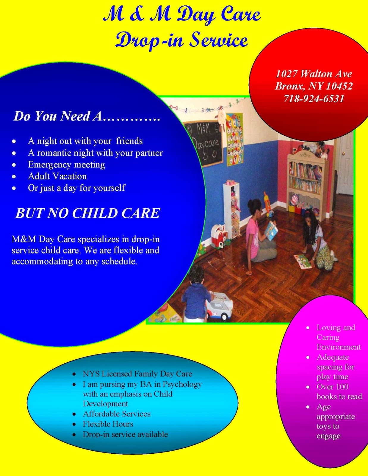 Photo of M & M 24 Hour Child Day Care in Bronx City, New York, United States - 1 Picture of Point of interest, Establishment, School