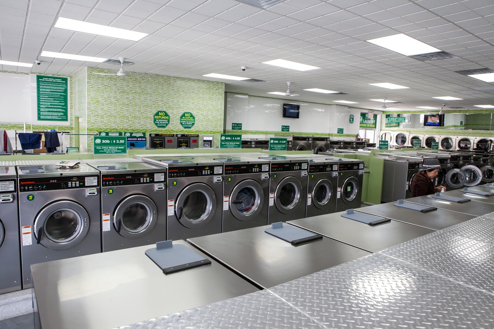 Photo of Clean Green Laundromat in New York City, New York, United States - 2 Picture of Point of interest, Establishment, Laundry