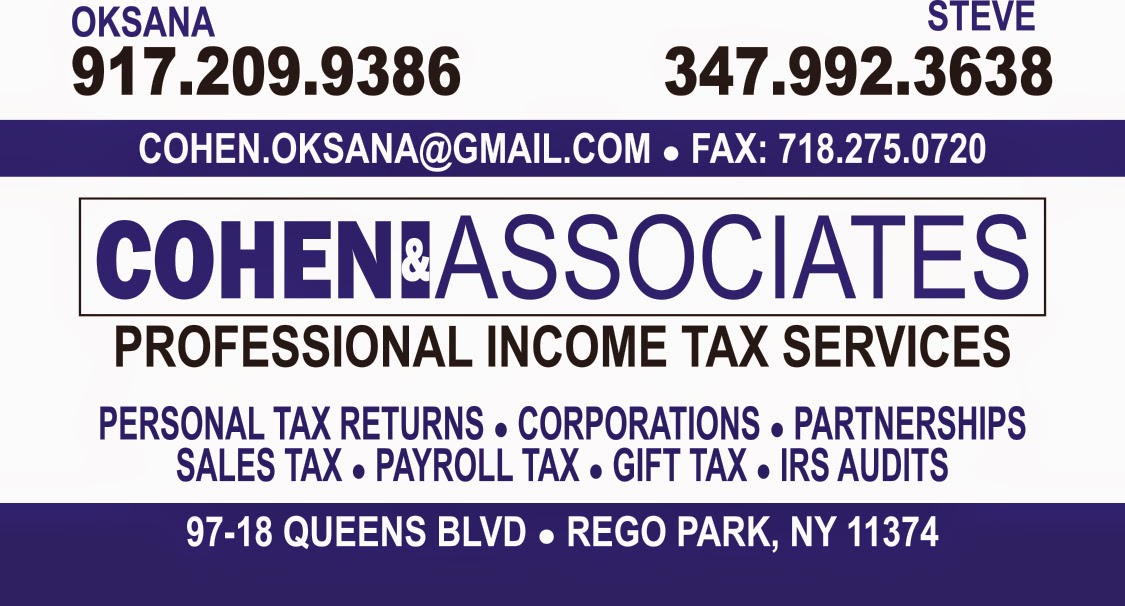 Photo of Cohen & Associates, Inc in Queens City, New York, United States - 2 Picture of Point of interest, Establishment, Finance, Accounting