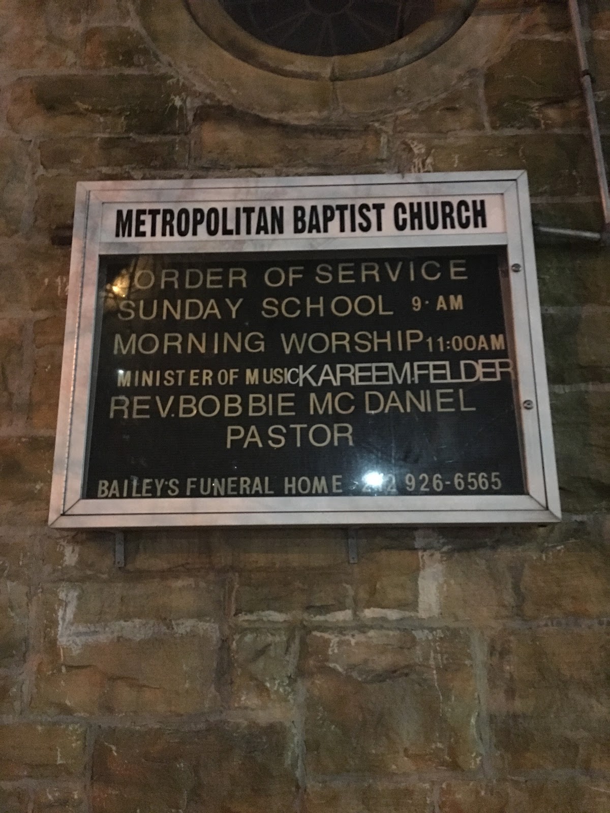 Photo of Metropolitan Baptist Church in New York City, New York, United States - 2 Picture of Point of interest, Establishment, Church, Place of worship
