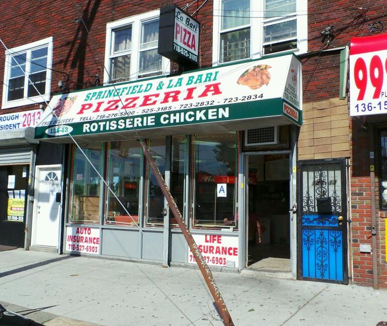Photo of Springfield & La Bari Pizzeria in Jamaica City, New York, United States - 1 Picture of Restaurant, Food, Point of interest, Establishment, Meal takeaway, Meal delivery