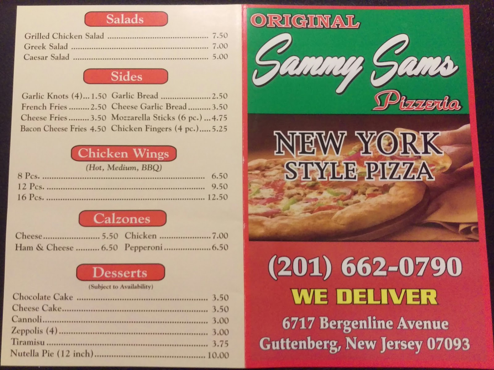 Photo of Sammy Sam's Pizza in Guttenberg City, New Jersey, United States - 4 Picture of Restaurant, Food, Point of interest, Establishment