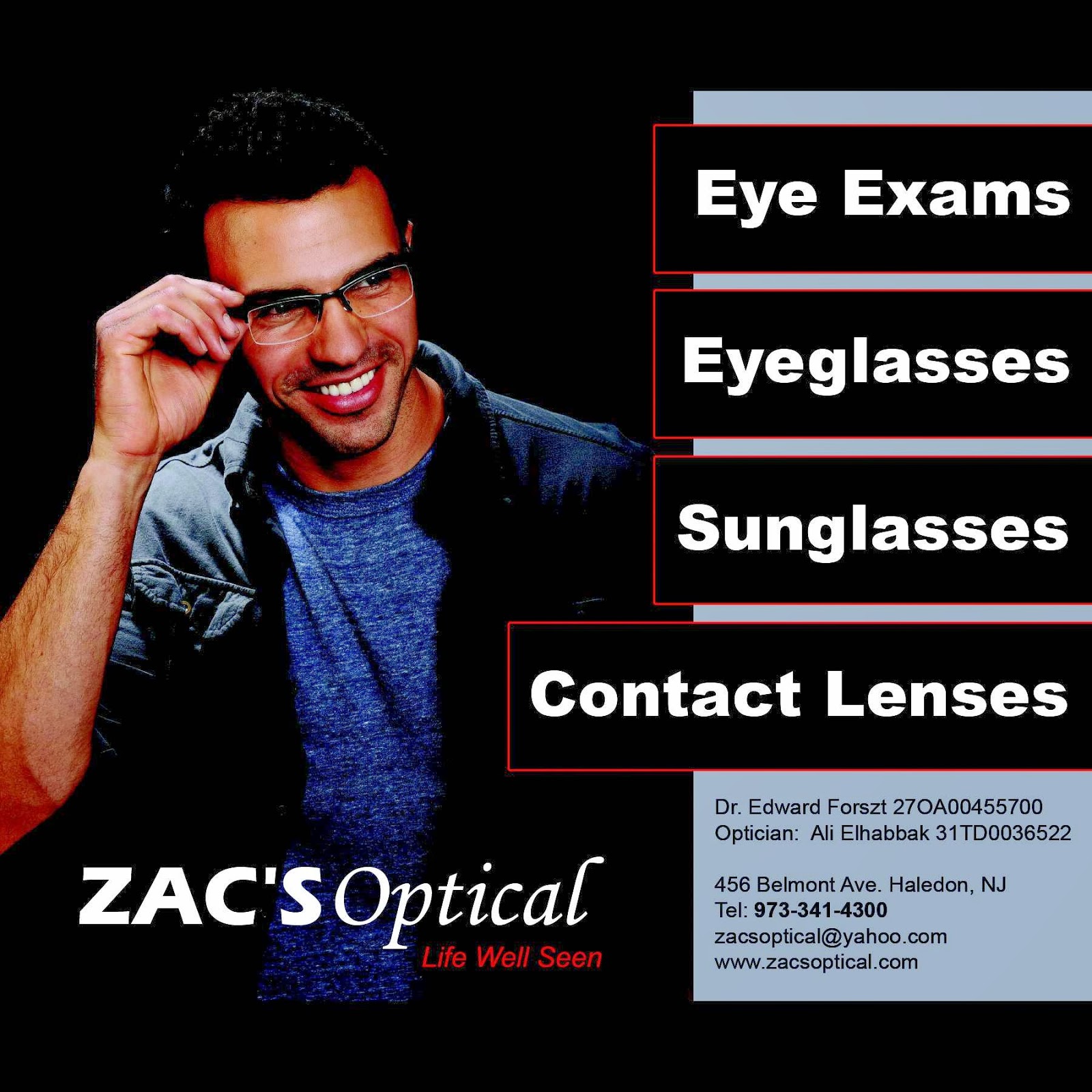 Photo of Zac's Optical in Haledon City, New Jersey, United States - 3 Picture of Point of interest, Establishment, Store, Health