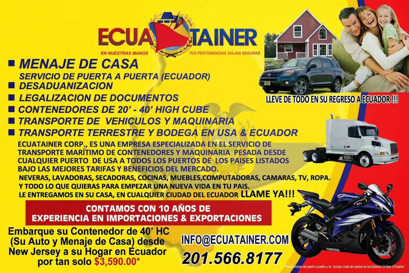 Photo of ECUATAINER CORPORATION in Weehawken City, New Jersey, United States - 2 Picture of Point of interest, Establishment, Moving company, Storage