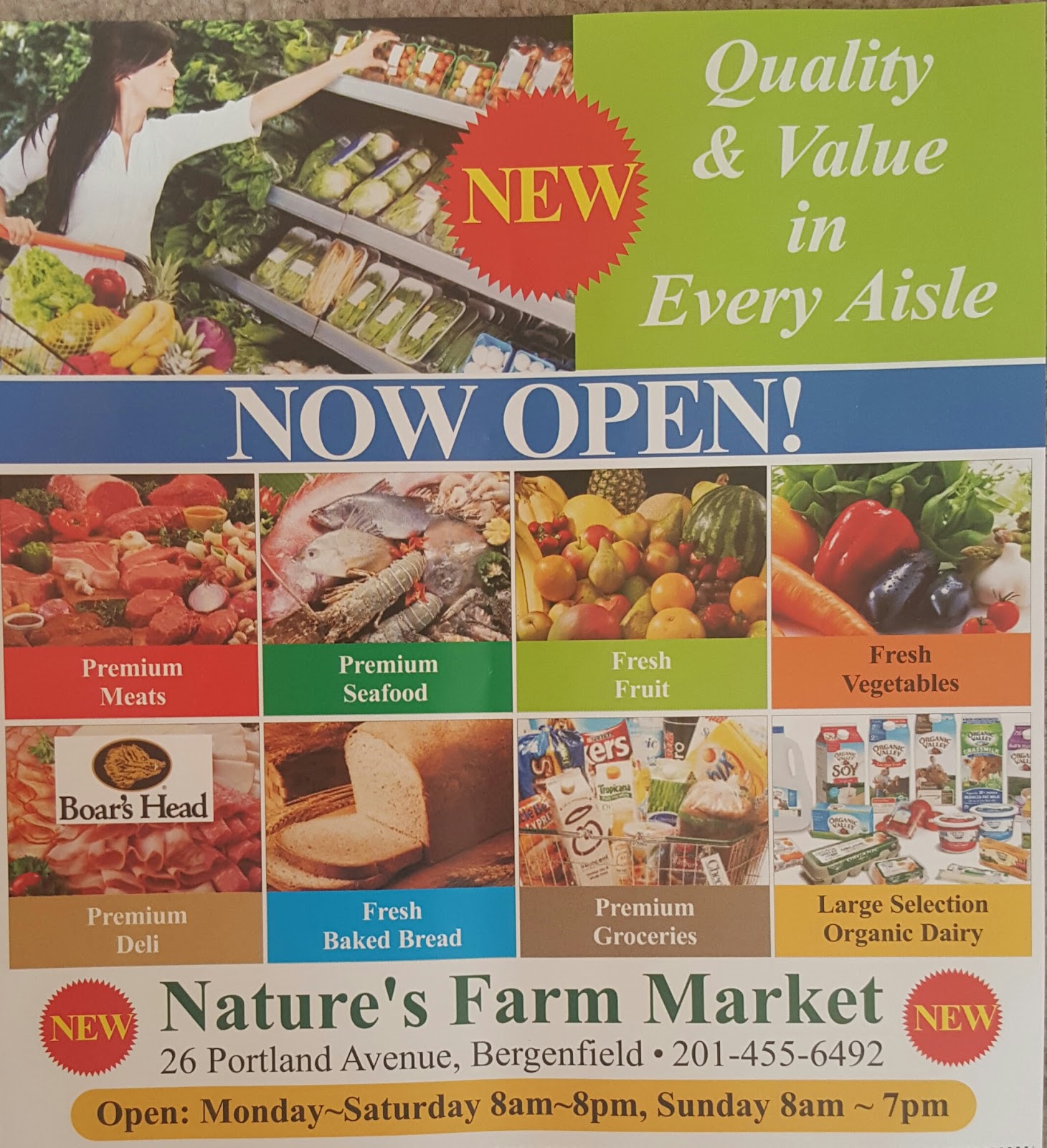 Photo of Nature's Farm Market in Bergenfield City, New Jersey, United States - 2 Picture of Food, Point of interest, Establishment, Store, Grocery or supermarket