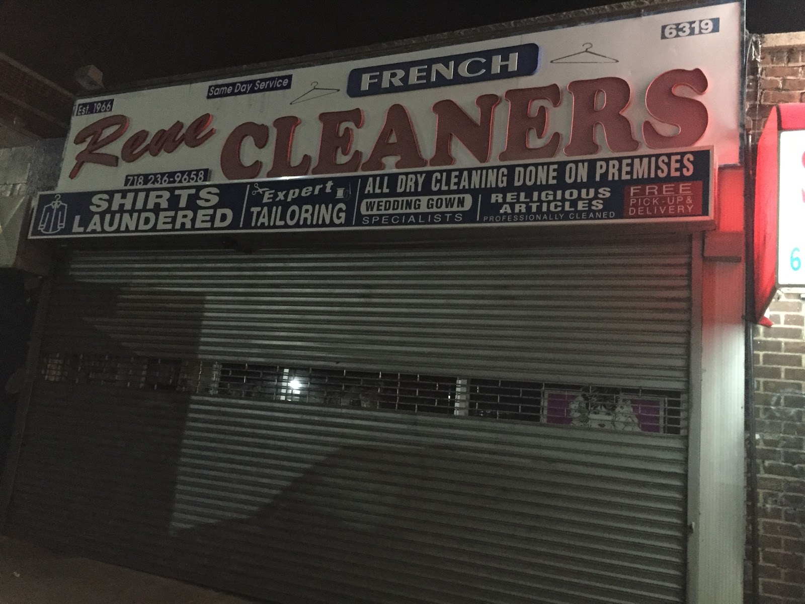Photo of Rene French Cleaners in Kings County City, New York, United States - 1 Picture of Point of interest, Establishment, Laundry