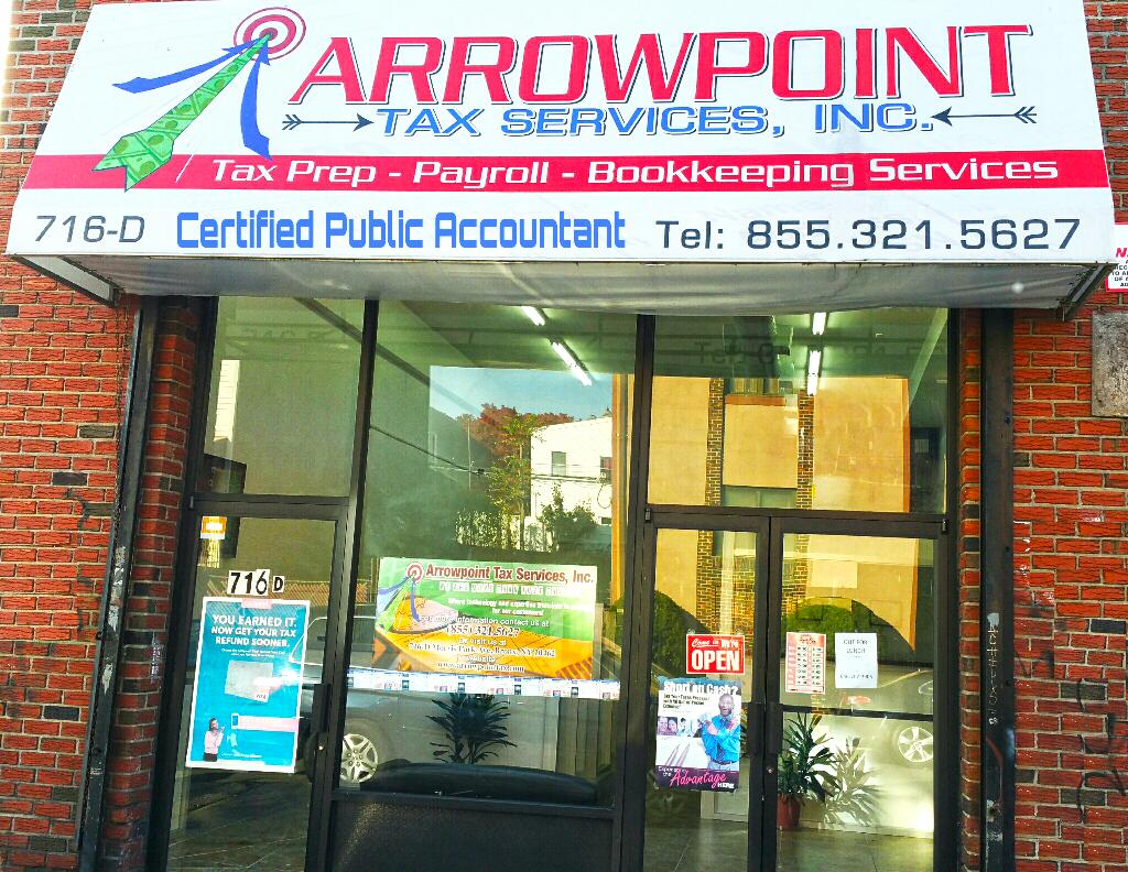 Photo of Arrowpoint Tax Services Inc in Bronx City, New York, United States - 1 Picture of Point of interest, Establishment, Finance, Accounting