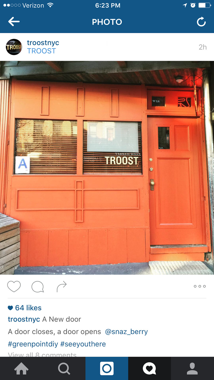 Photo of Troost in Brooklyn City, New York, United States - 2 Picture of Restaurant, Food, Point of interest, Establishment, Meal takeaway, Cafe, Bar