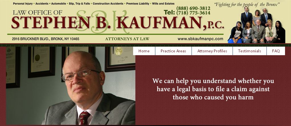 Photo of Law Office of Stephen B. Kaufman, P.C. in Bronx City, New York, United States - 2 Picture of Point of interest, Establishment, Lawyer