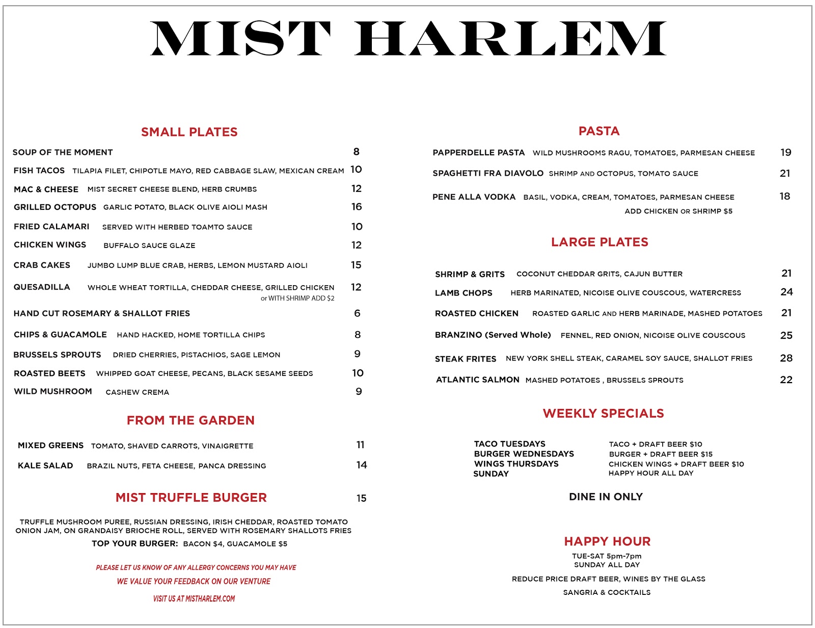 Photo of MIST Harlem in New York City, New York, United States - 9 Picture of Restaurant, Food, Point of interest, Establishment, Cafe, Bar