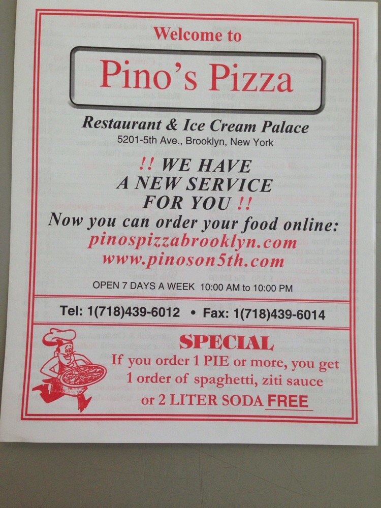 Photo of Pino's Pizza & Ice Cream in Kings County City, New York, United States - 7 Picture of Restaurant, Food, Point of interest, Establishment, Meal takeaway, Meal delivery