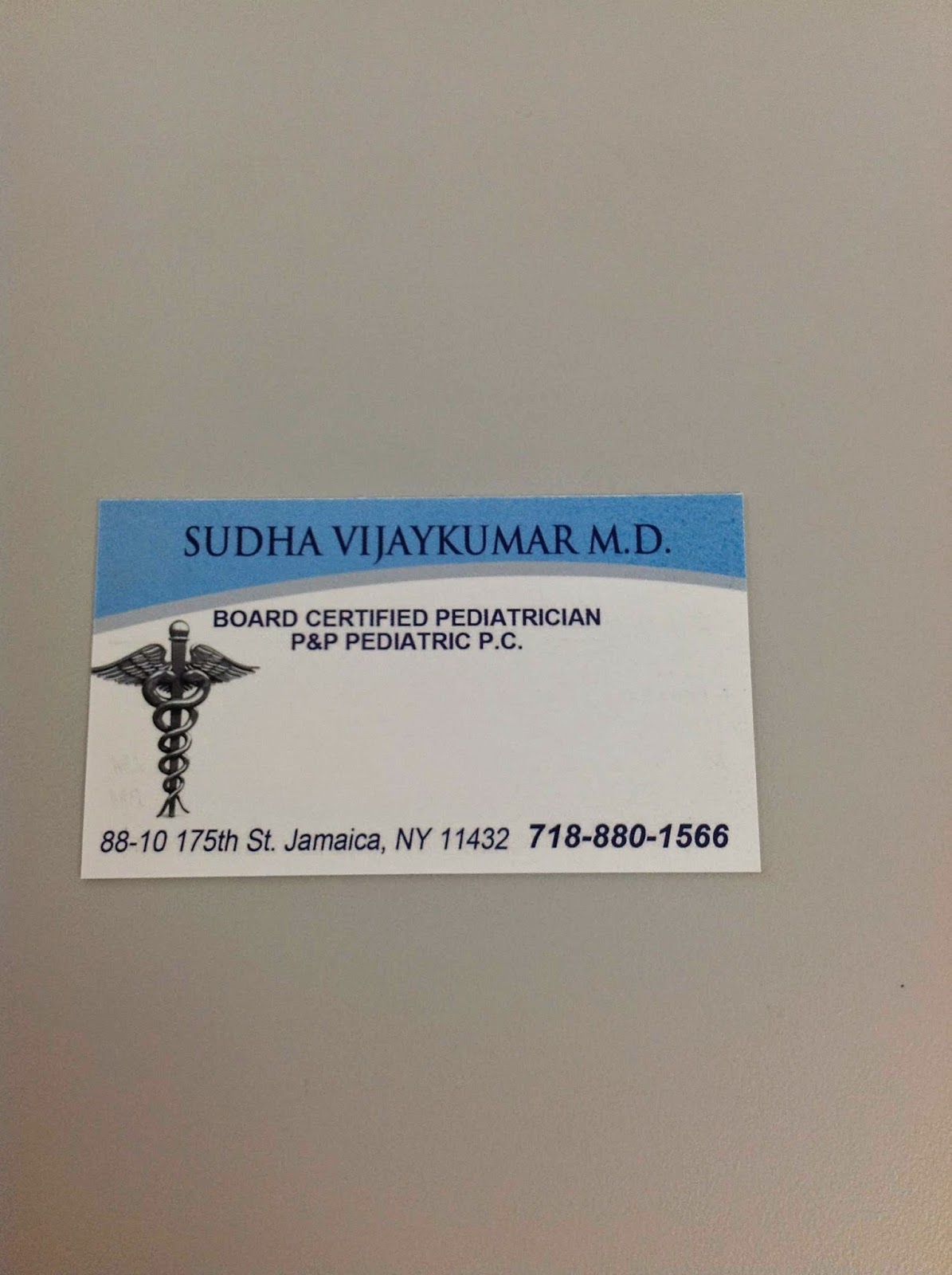 Photo of p&p pediatric p.c :Dr.Sudha Vijaykumar MD in Queens City, New York, United States - 5 Picture of Point of interest, Establishment, Health, Doctor